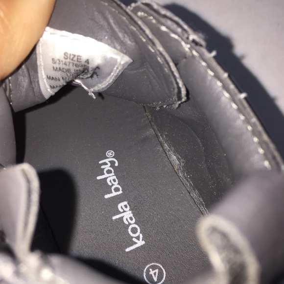 Koala Baby Gray Zip Up Boots 4 - Picture 4 of 4
